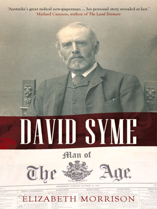 Title details for David Syme by Elizabeth Morrison - Wait list
